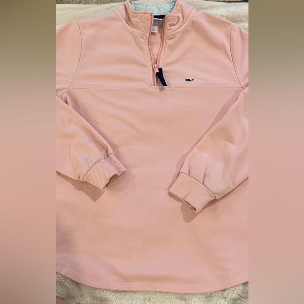 Vineyard Vines for Target size small baby pink 3/4 zip jacket
